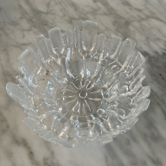 Vintage Ulpukka Ice Glass Bowl by Tauno Wirkkala Finland - Picture 3 of 7